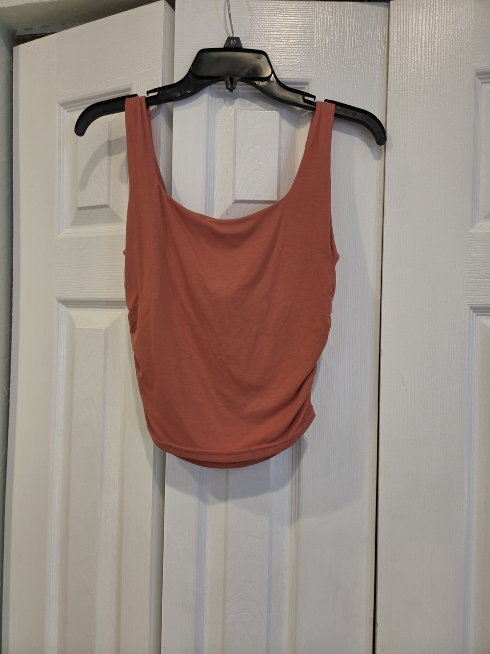 OGL Coral Tank Top with Side Ruching and Built-in Bra - Picture 3 of 3